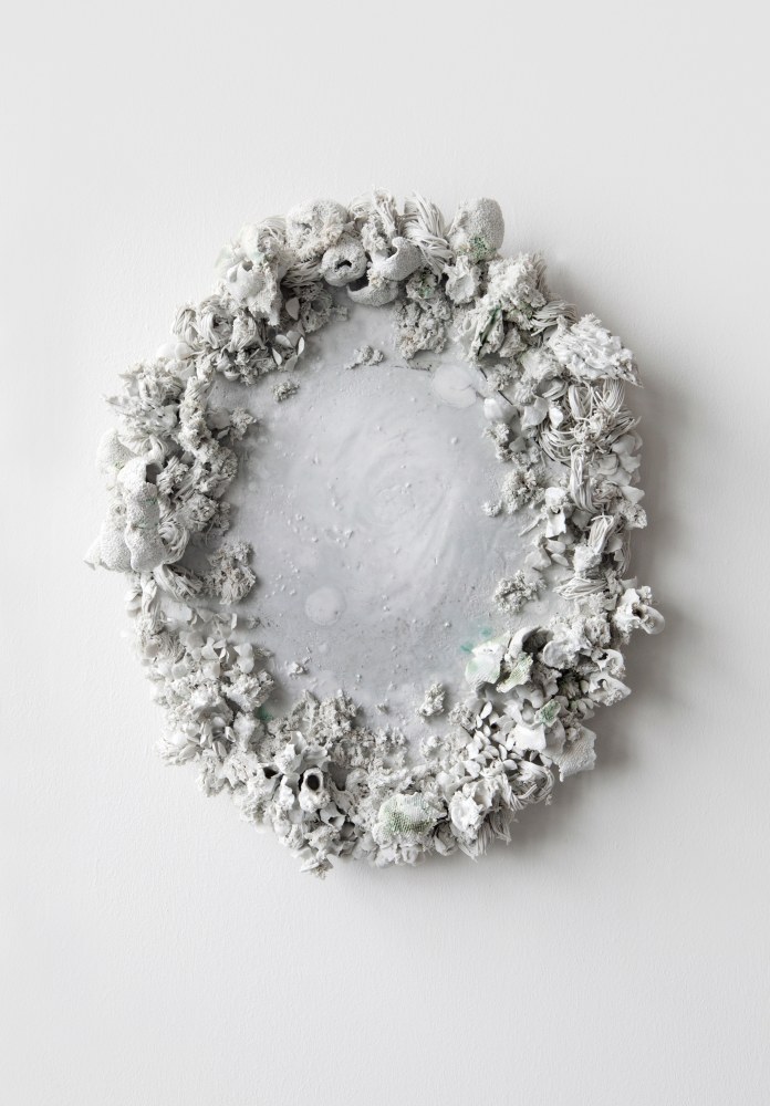 VEERA KULJU
Pond/Lampi, 2019
Glazed porcelain, silver leaf, hand-built
25.5&amp;rdquo; H x 21.5&amp;rdquo; W x 5.5&amp;rdquo; D