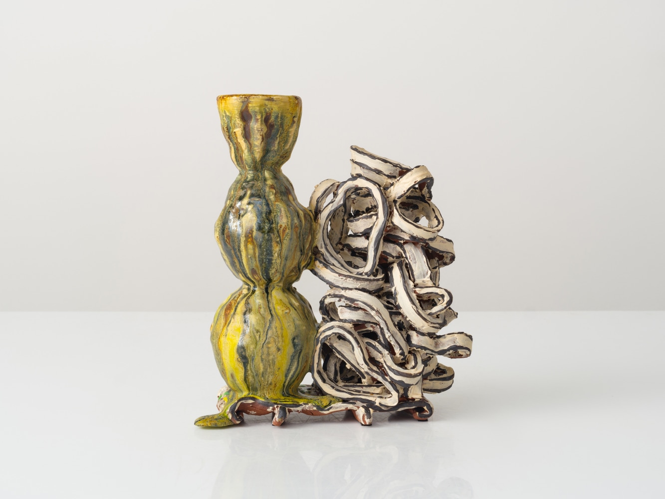 GRAHAM MARKS
Candelabra, 2025
Glazed stoneware, thrown, coiled, and pinched
10.5" H x 8.75" W x 4.5" D