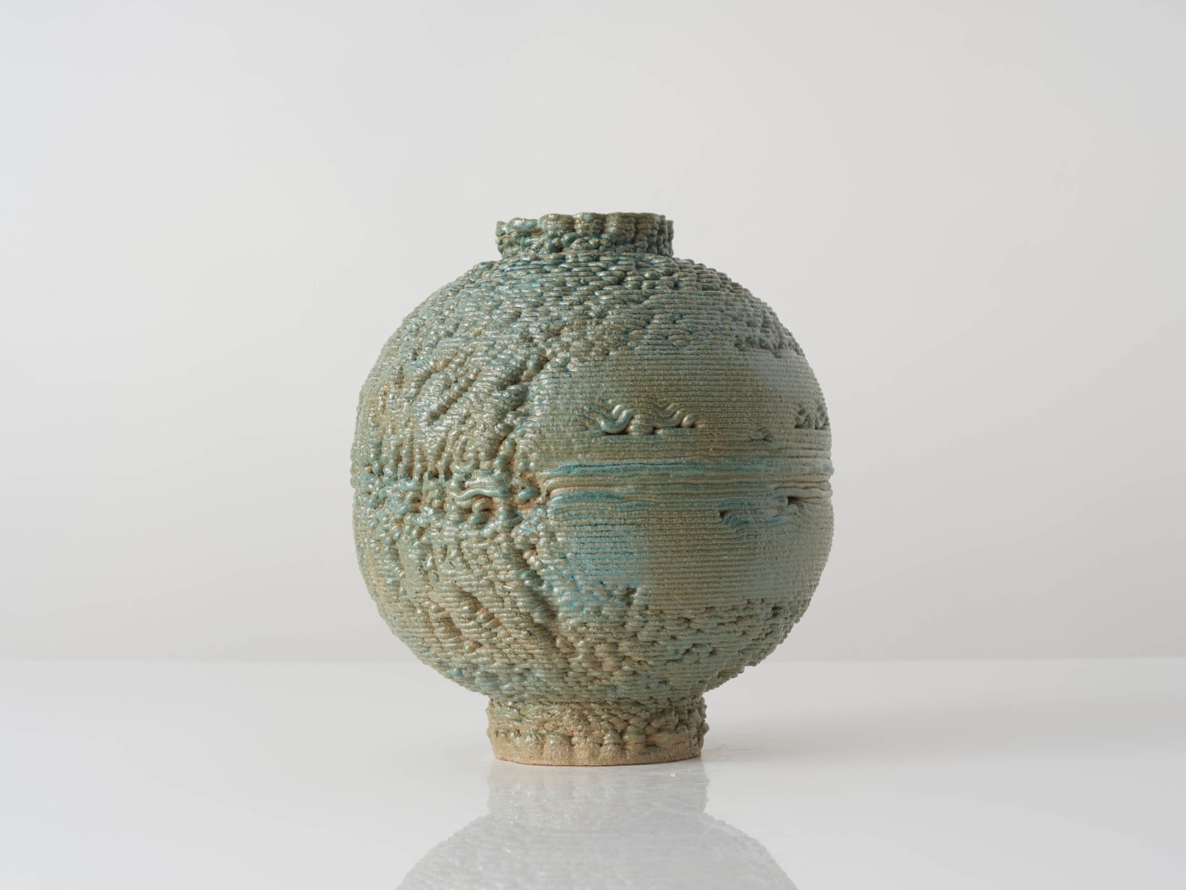 EUN-HA PAEK
Moonjar Face Green, 2023–24
3D printed glazed stoneware
12" H x 10.5" Dia.