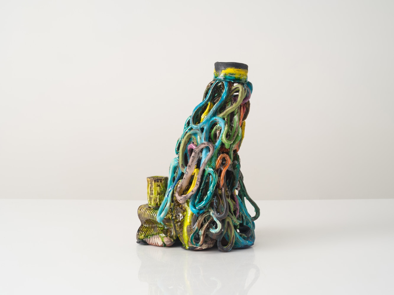 GRAHAM MARKS
Candelabra, 2025
Glazed stoneware, thrown, coiled, and pinched
14&amp;quot; H x 8&amp;quot; W x 7.5&amp;quot; D