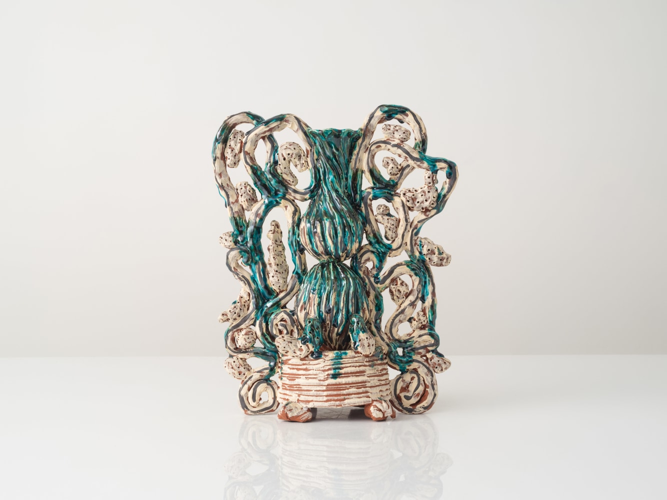 GRAHAM MARKS
Malinalco Candelabra, 2023
Glazed stoneware, thrown, coiled, and pinched
16.5" H x 13" W x 6" D