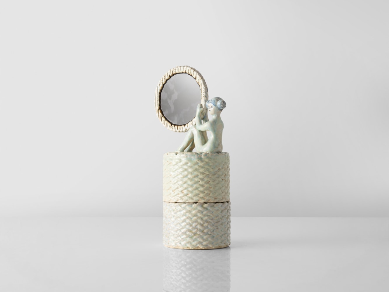 EUN-HA PAEK
Mongmong Lassie Container, 2022
Handbuilt and 3D printed glazed stoneware, epoxy
12" H x 6.5" W x 4.5" D