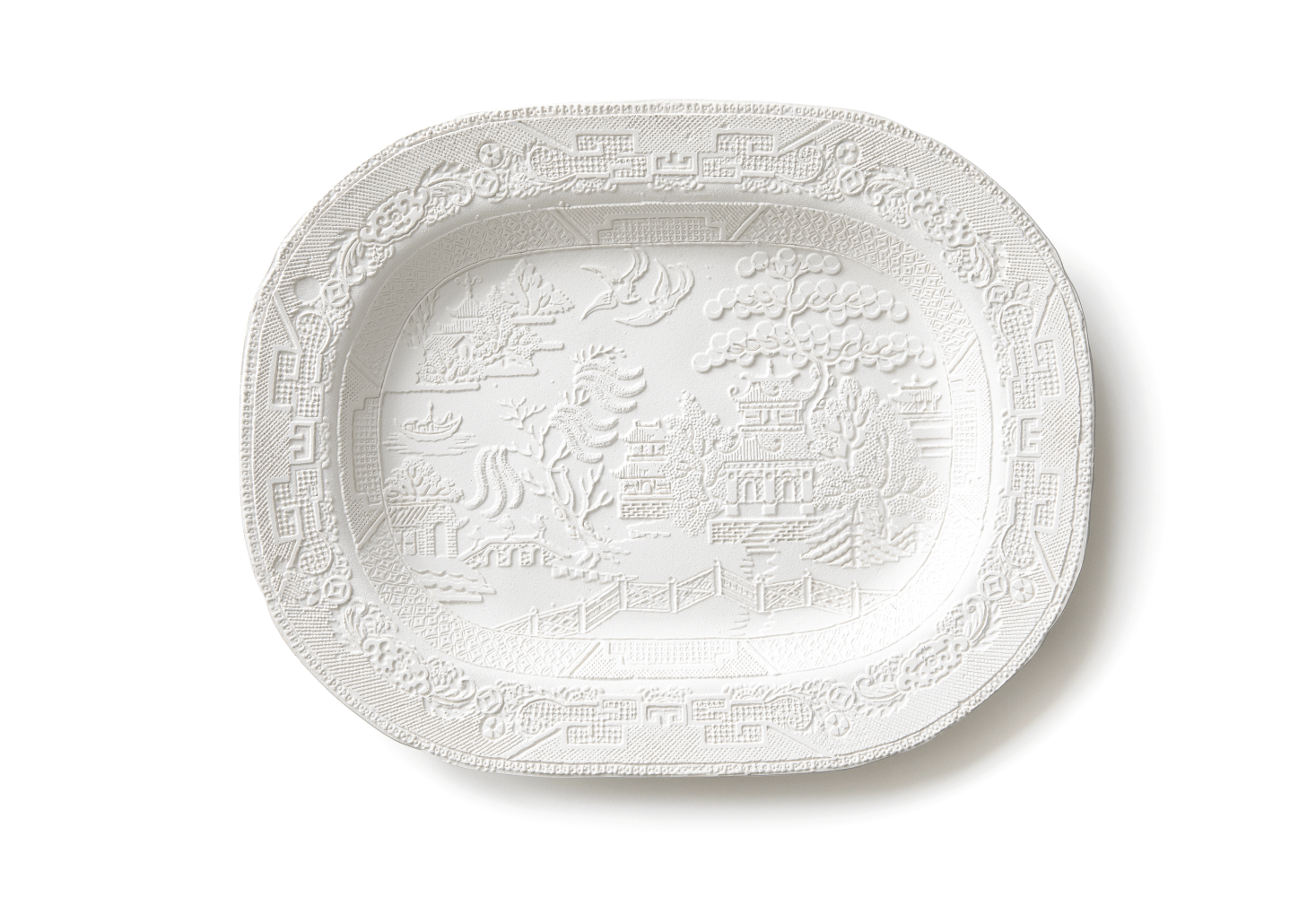 CAROLINE SLOTTE
Ceramic Wall Plate from the Series &amp;quot;Tracing&amp;quot;, 2023
Reworked ceramic
14&amp;quot; H x 19&amp;quot; W