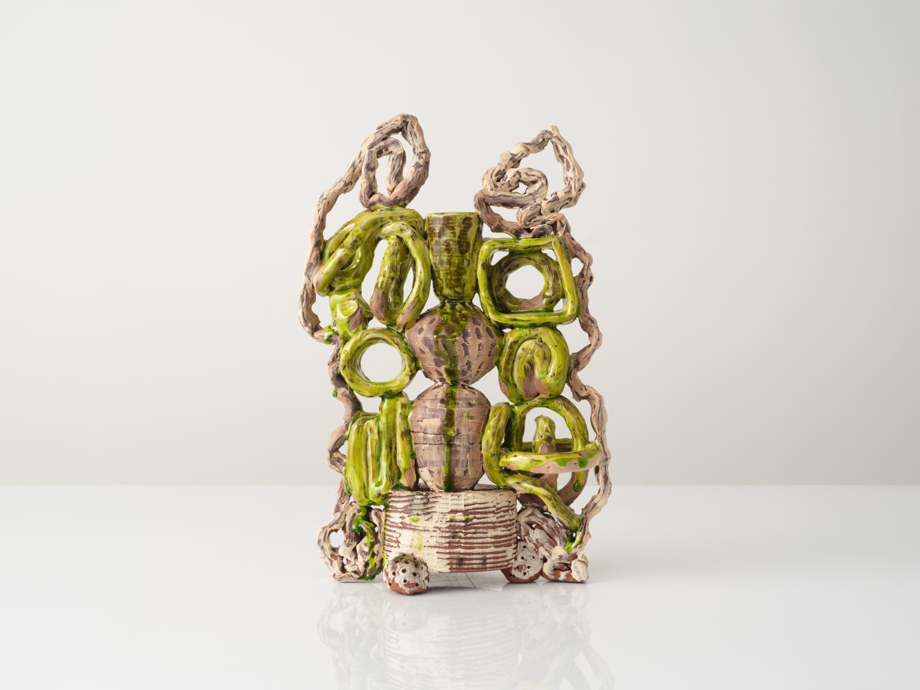 GRAHAM MARKS
Malinalco Candelabra, 2023
Glazed stoneware, thrown, coiled, and pinched
18" H x 12" W x 6" D