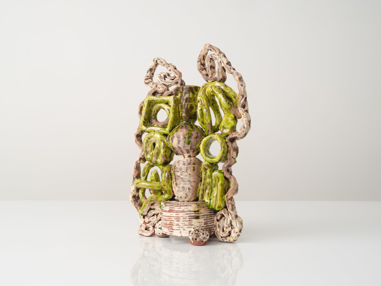 GRAHAM MARKS
Malinalco Candelabra, 2023
Glazed stoneware, thrown, coiled, and pinched
18" H x 12" W x 6" D