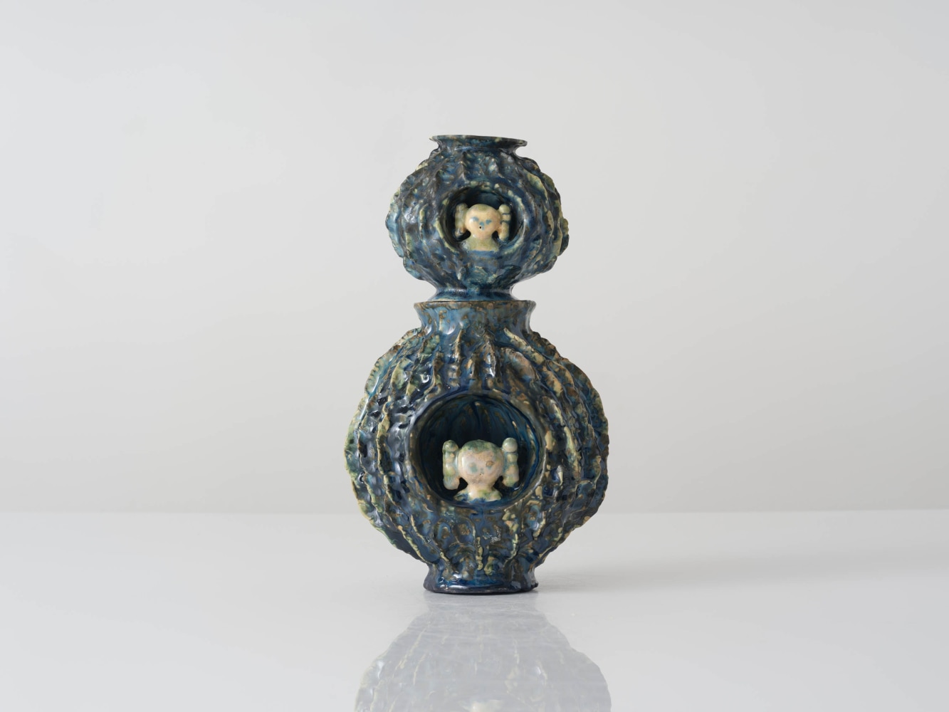 EUN-HA PAEK
Moonjar Face Stack, 2025
Handbuilt and 3D printed glazed stoneware
12" H x 7" W x 6" D