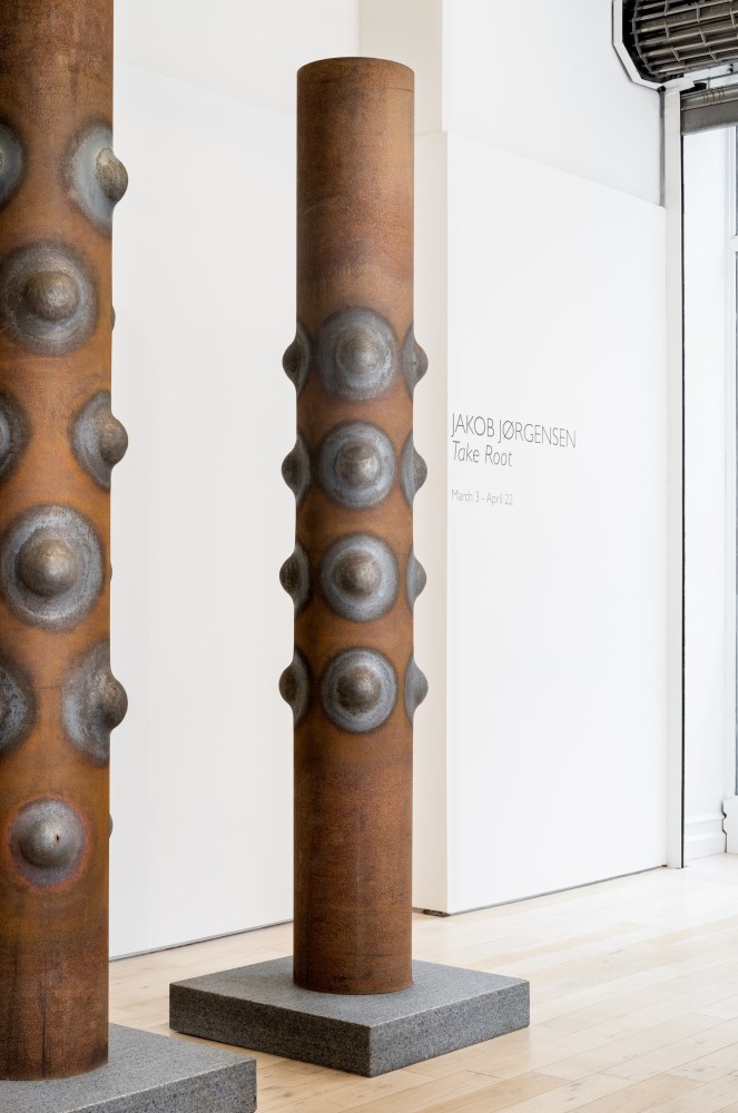 JAKOB J&amp;Oslash;RGENSEN
Branch Out I, 2022
Steel
98.5&amp;quot; H x 14.50&amp;quot; Dia.
Granite base: 4.75&amp;quot; H x 27.5&amp;quot; W x 27.5&amp;quot; D