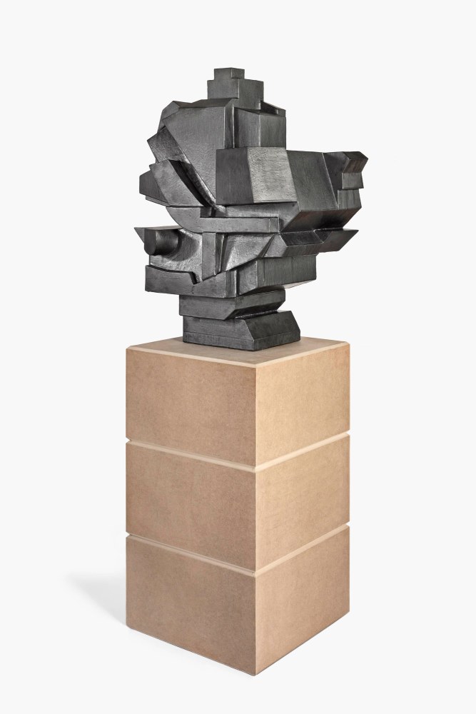 KAREN BENNICKE
Geometrical Construction, 2019
Glazed faience, slab built with MDF podium
74.75&amp;quot; H x 31.5&amp;quot; W x 22&amp;quot; D