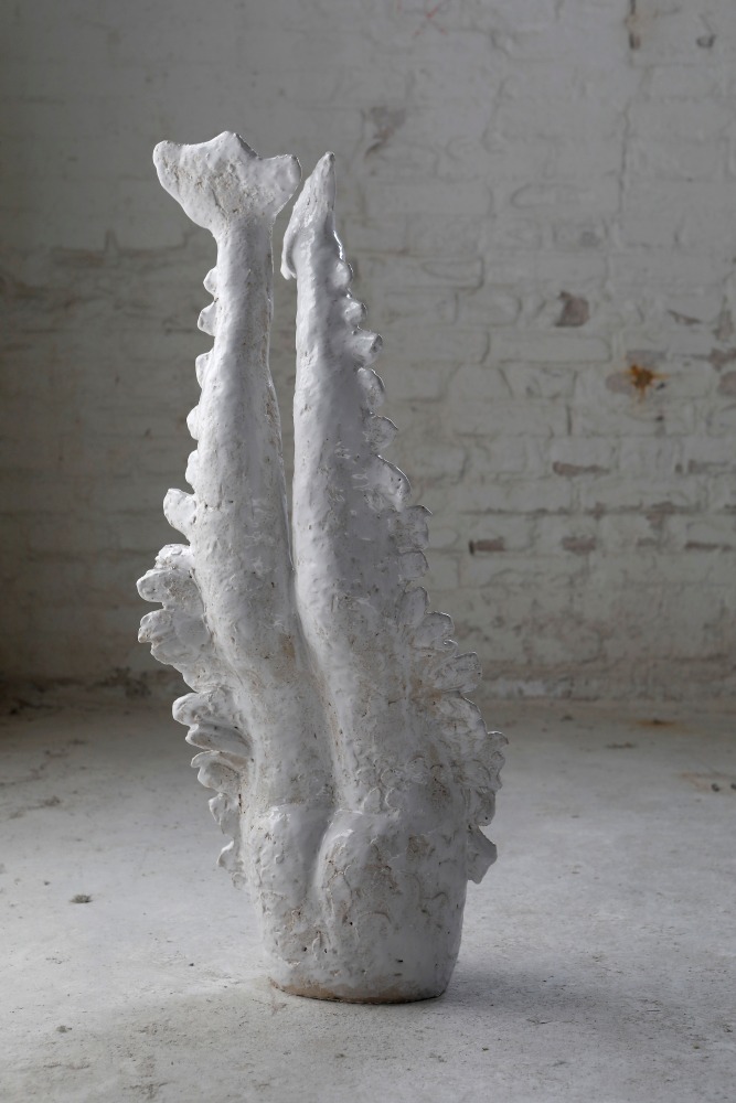 SAKARI KANNOSTO
Siren V, The Inflexible, 2022
Glazed stoneware
47.25" H x 12.75" W x 9" D