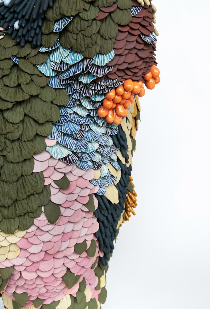 MARIANNE HUOTARI&amp;nbsp;
Kes&amp;auml;y&amp;ouml;n Keidas (Summer Night&amp;#39;s Oasis),&amp;nbsp;2020
Glazed stoneware, hand-sewn
55&amp;quot; H x 25.5&amp;quot; Dia.