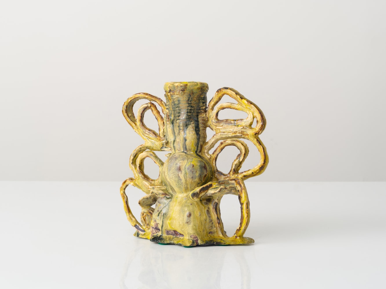 GRAHAM MARKS
Candelabra, 2025
Glazed stoneware, thrown, coiled, and pinched
8.5" H x 8.5" W x 4.5" D
