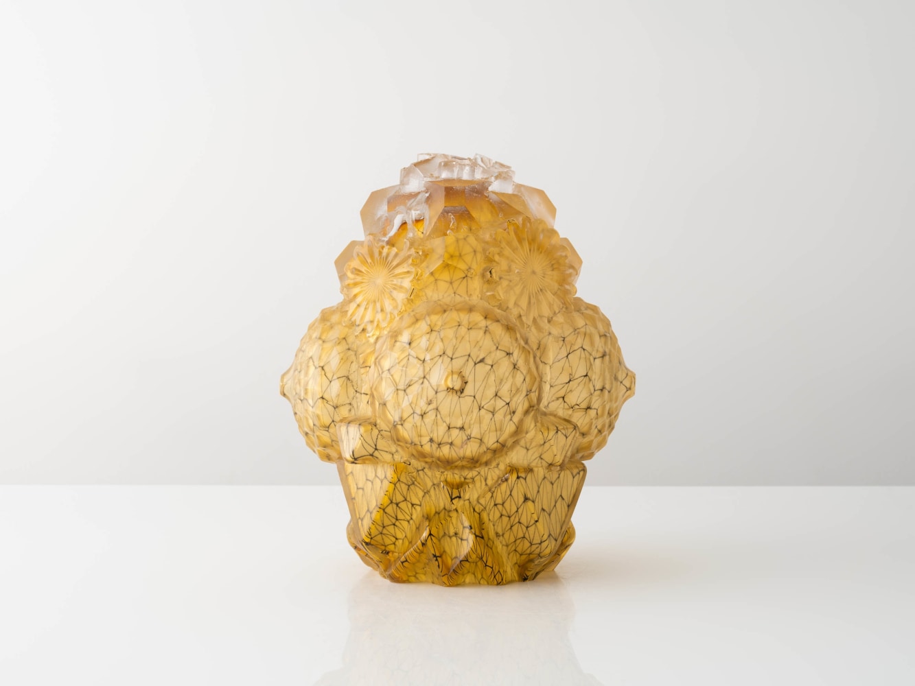 STINE BIDSTRUP
Architectural Glass Fantasies no. 38, 2019
Mold blown glass with digitally printed interior
13.75" H x 11.5" Dia.