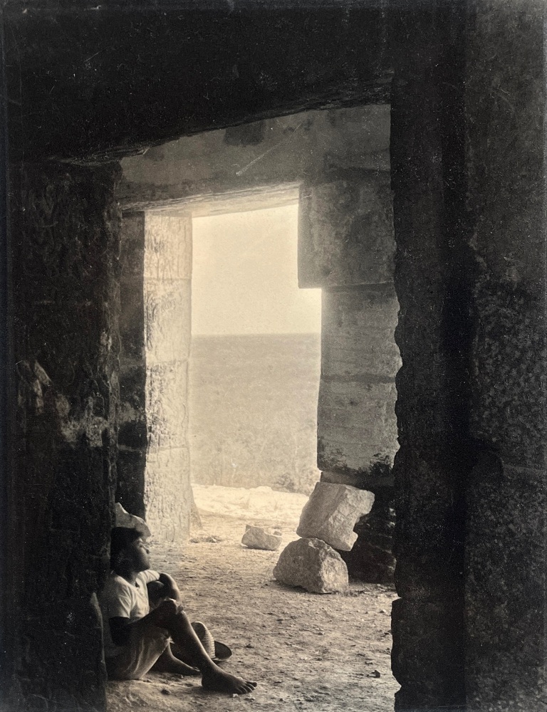 Laura Gilpin (1891 - 1979)Castillo interior with boy, Chichen Itza, Yucatan, 1932&amp;nbsp;Vintage gelatin silver printImage: 13 3/4 x 9 1/2 in.&amp;nbsp;Paper: 13 7/8 x 11 in.