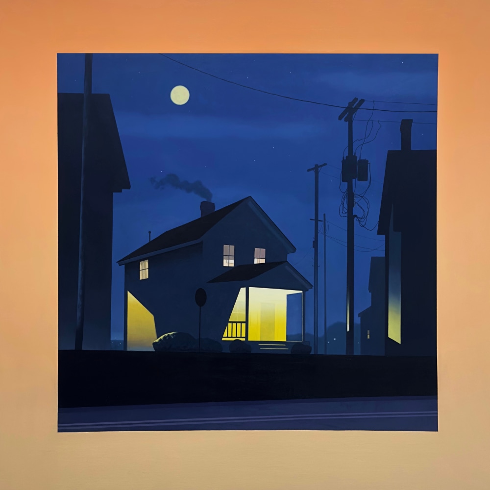 Christopher Burk Nocturne in Peach Square 1