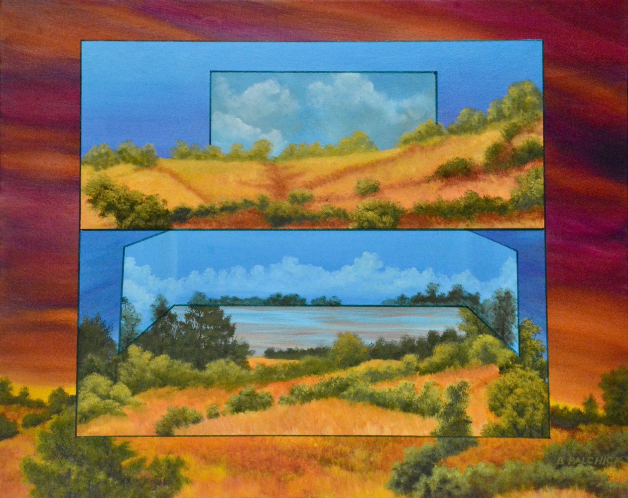 Liminal Space #9

Oil on panel

17.5 x 21.5, framed&amp;nbsp;