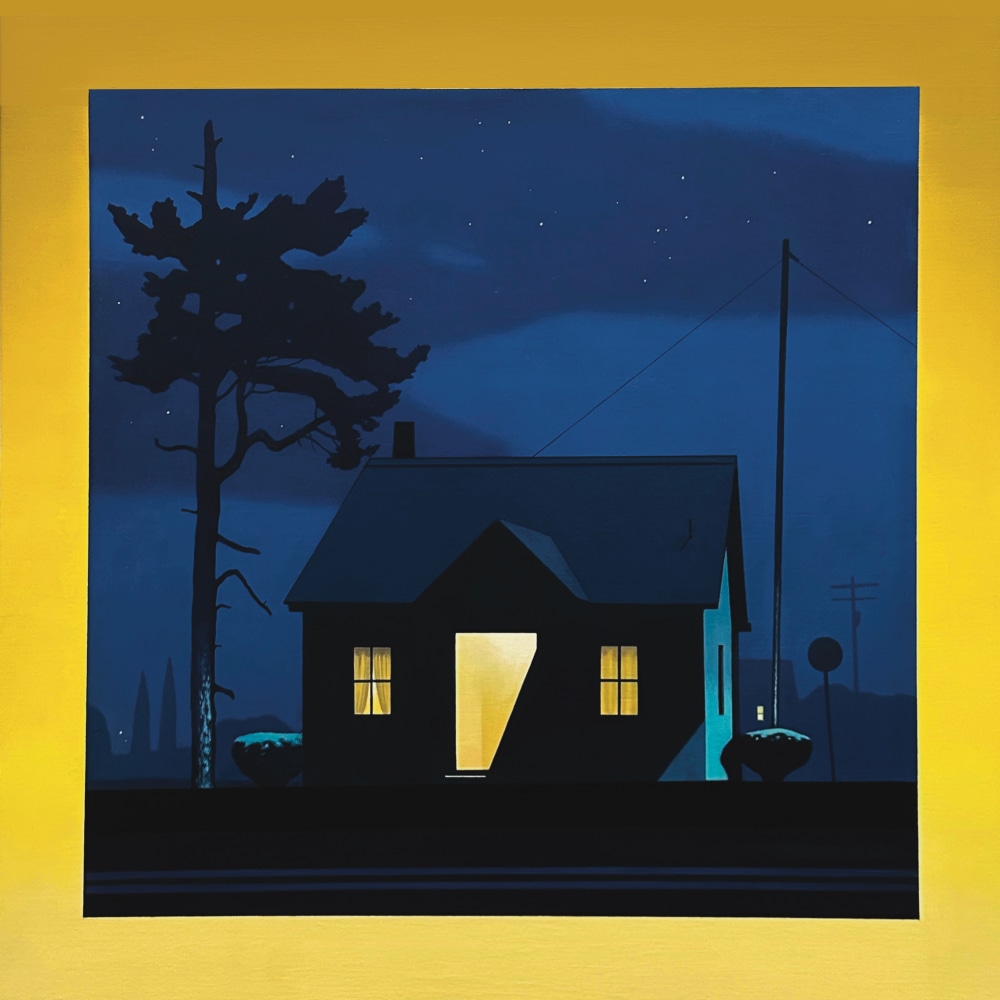 Christopher Burk
Nocturne in Indigo and Yellow Square 1
Oil on panel
20 x 20 in.
*SOLD