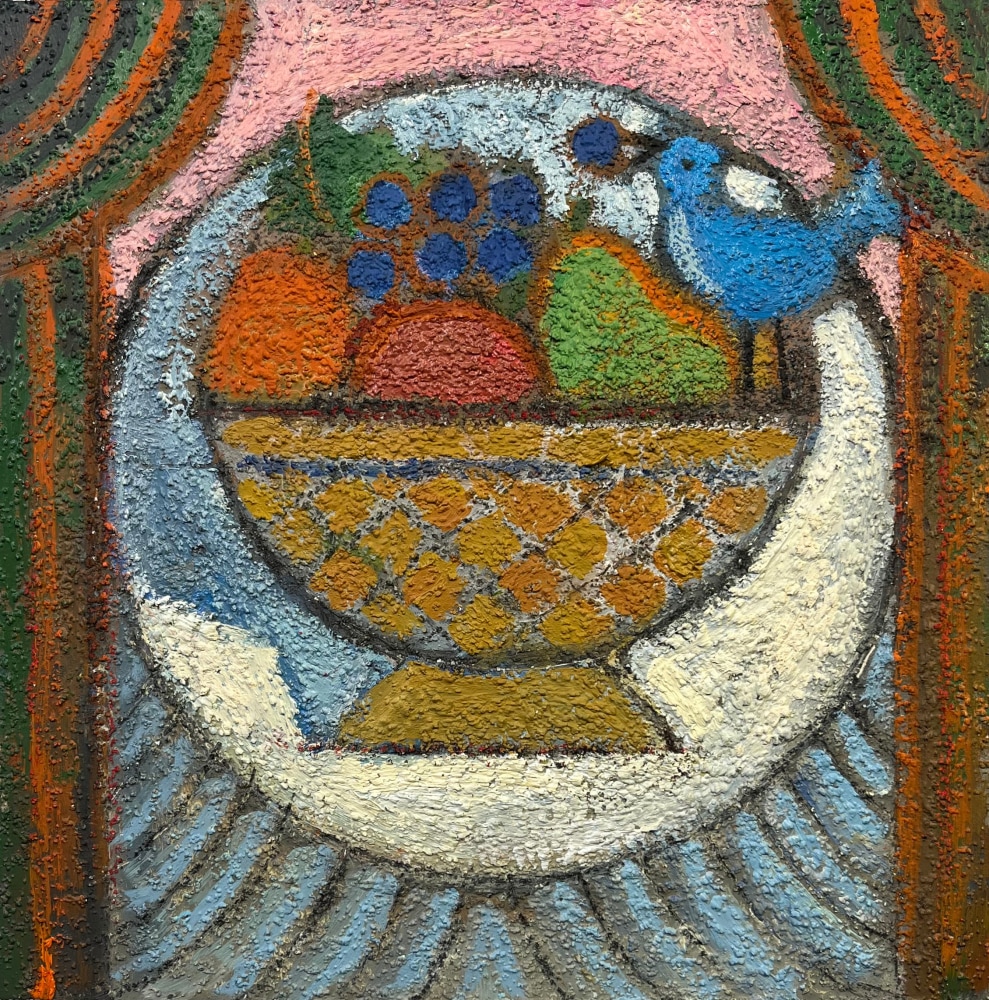 Richard Lillash-Fruit Study with Bird