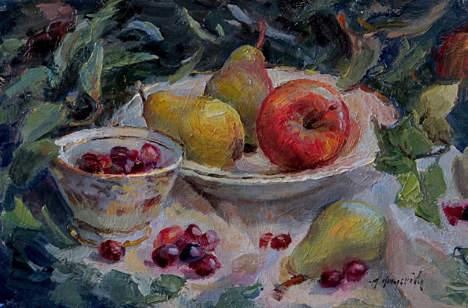 Pears and Cranberries