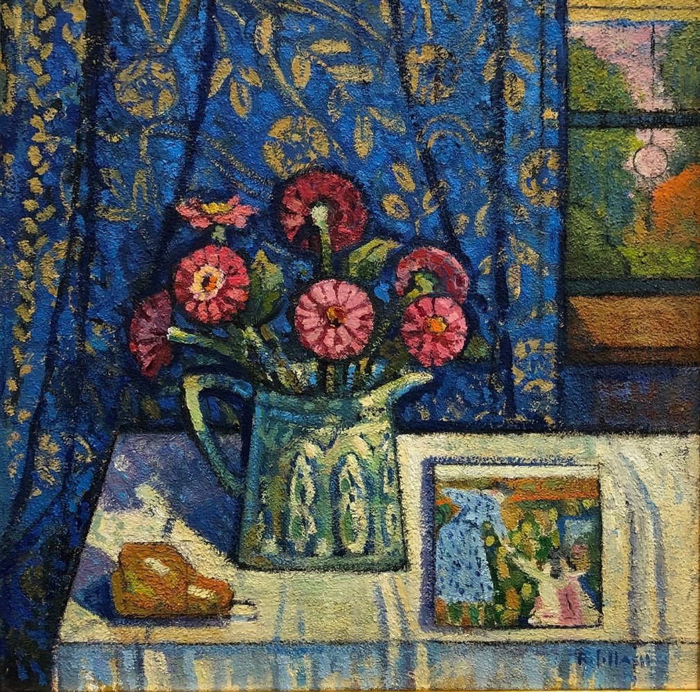 Zinnias and Cassatt
