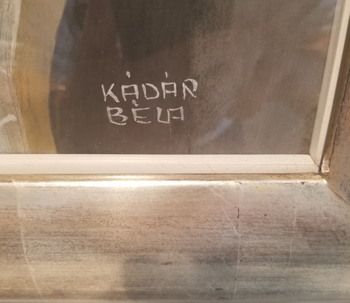 Jeune Fille au Challe (signature detail), c. 1925

gouache on paper

approx. 32&amp;quot; x 23&amp;quot;