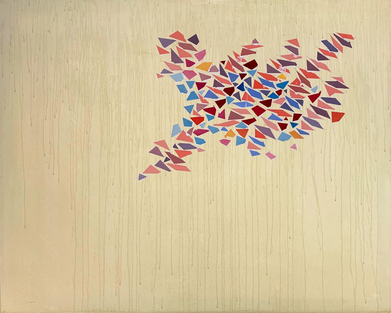 Colors on Pale Yellow, 1975

oil and acrylic on canvas

48&amp;quot; x 62&amp;quot;