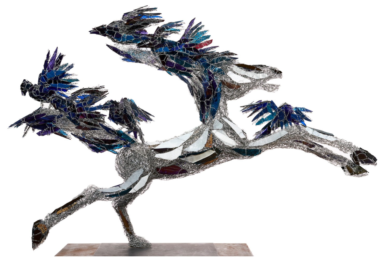 Empress Ravenhair, 2021

metal and glass

39&amp;quot; x 62&amp;quot; x 18&amp;quot;