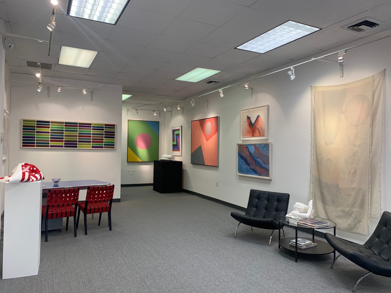 Scent (from Hoarfrost Editions), 1974

offset lithograph and transfers in color on silk taffeta with collage

86&amp;quot; x 50&amp;quot;

ed. 30

Installation View