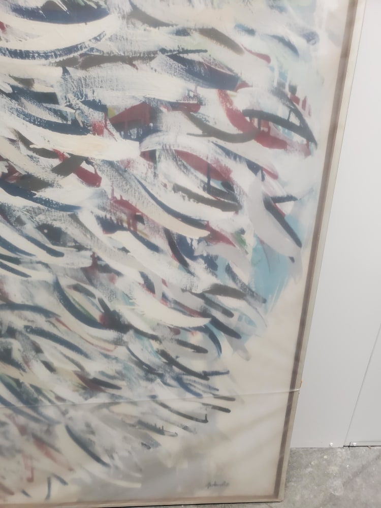 Abstract X (signature detail), 1981

oil on canvas

68&amp;quot; x 68&amp;quot;