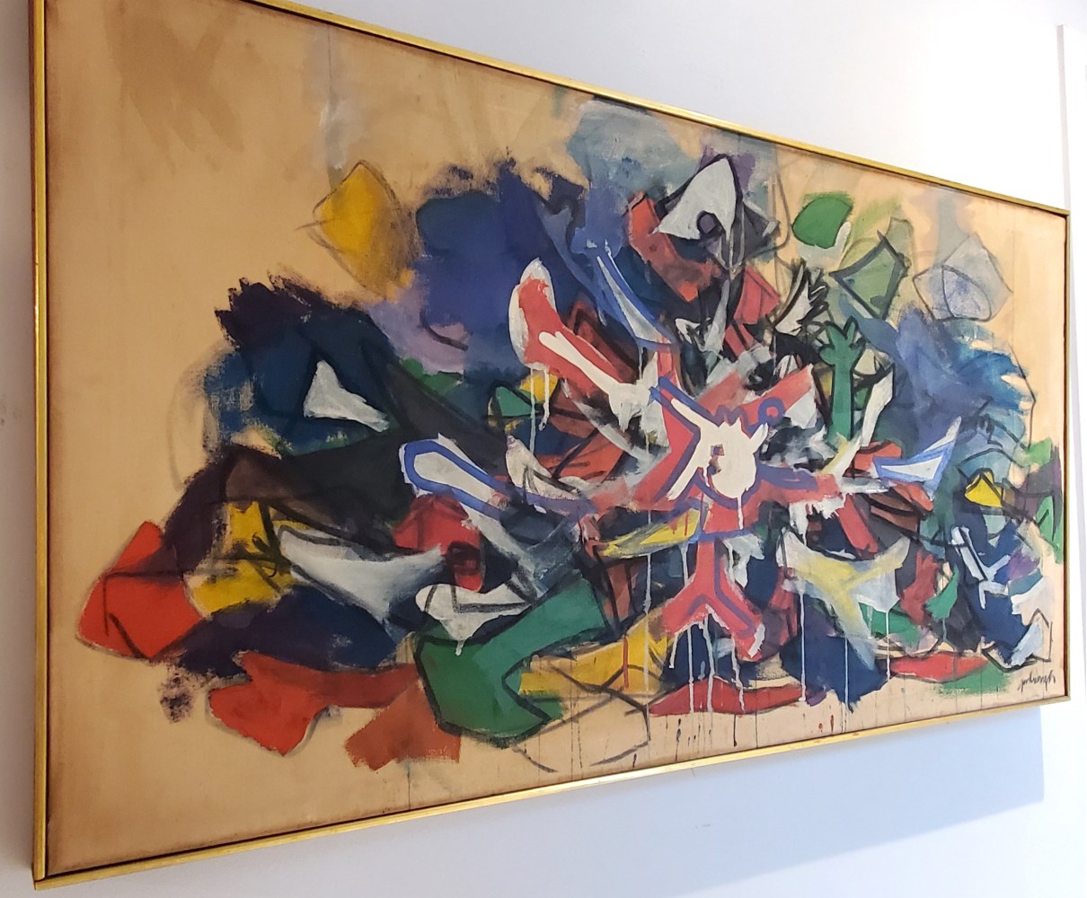 Bombed Boat, 1966

oil on canvas

30&amp;quot; x 56&amp;quot;
