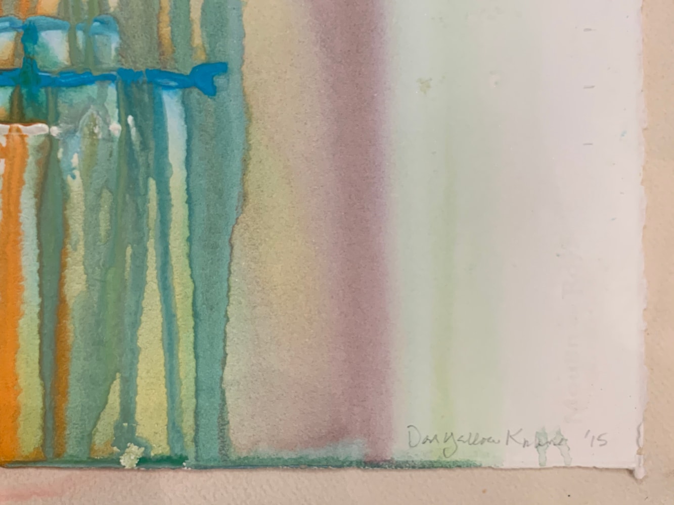Untitled (signature detail), 2015

watercolor on paper

30&amp;quot; x 22&amp;quot;