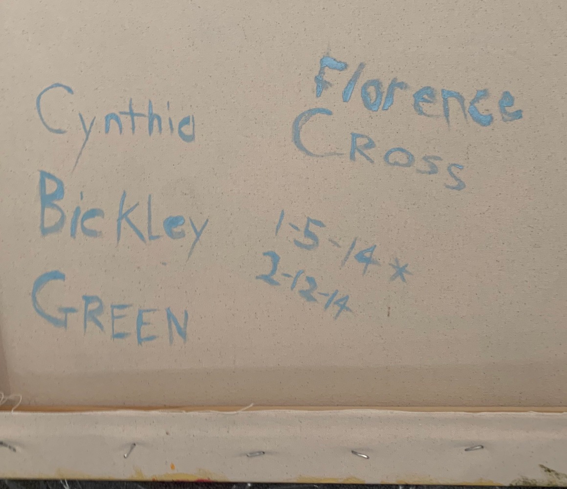 Florence Cross (signature verso), 2014

acrylic on canvas

42&amp;quot; x 42&amp;quot;