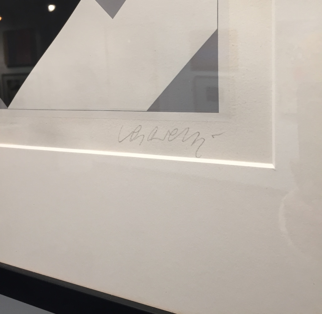 Untitled (signature detail), 1970

color screenprint

18 1/2&amp;quot; x 12 1/2&amp;quot;

E.A.