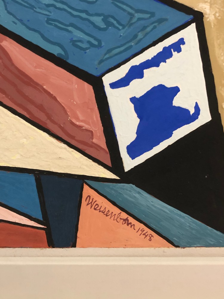 Untitled (signature detail), 1948

casein on board

28 1/2&amp;quot; x 20&amp;quot;