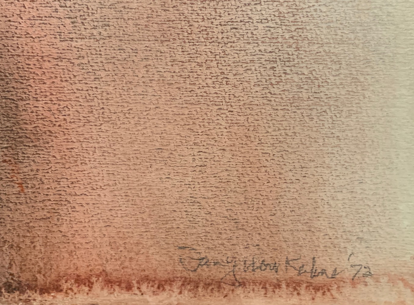 Untitled (signature detail), 1972

watercolor on paper

22&amp;quot; x 30&amp;quot;