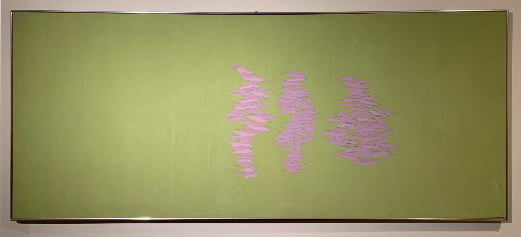 Pale Purple on Pale Green, 1973

oil and acrylic on canvas

30&amp;quot; x 72&amp;quot;