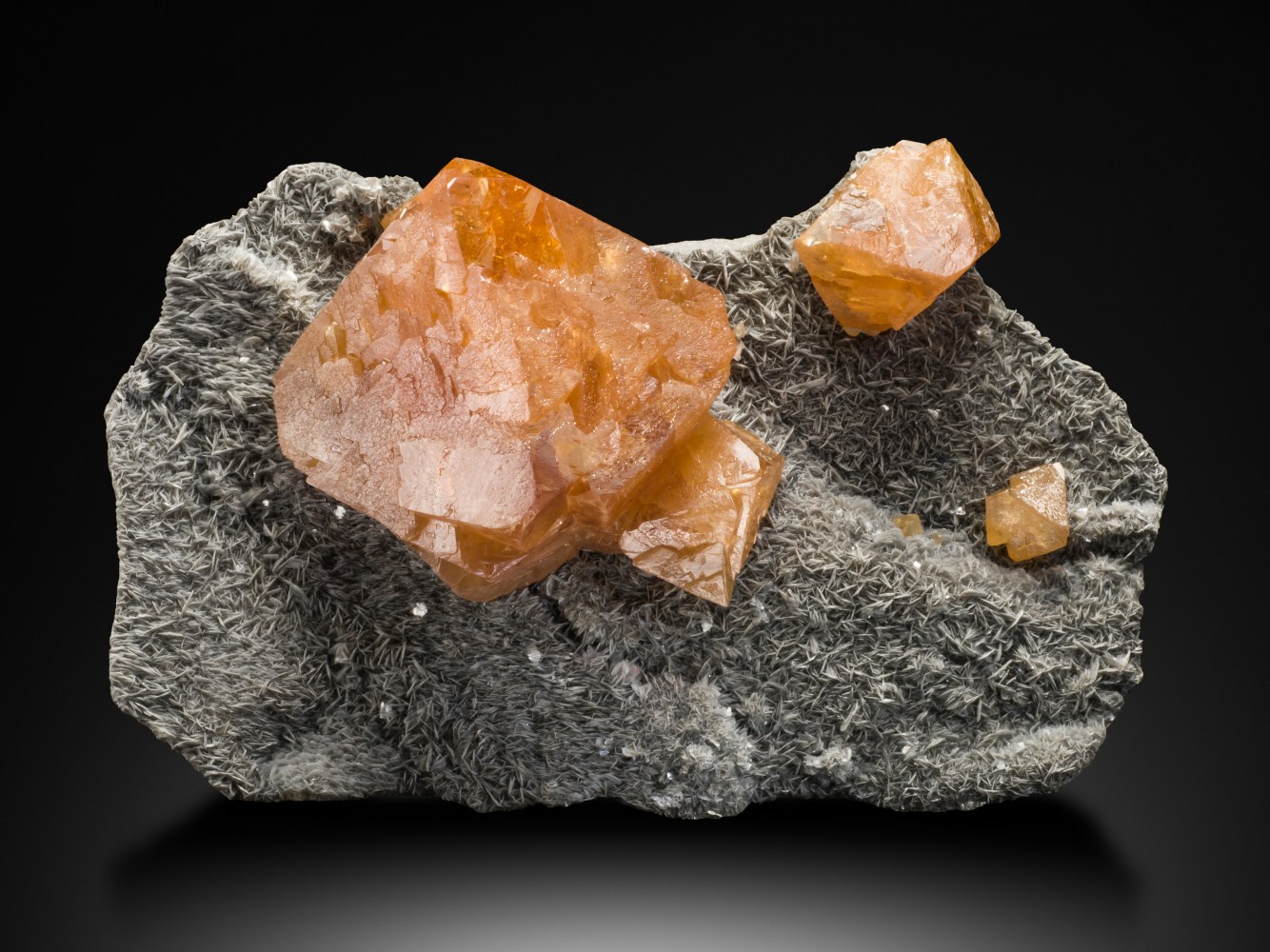 Scheelite on Muscovite