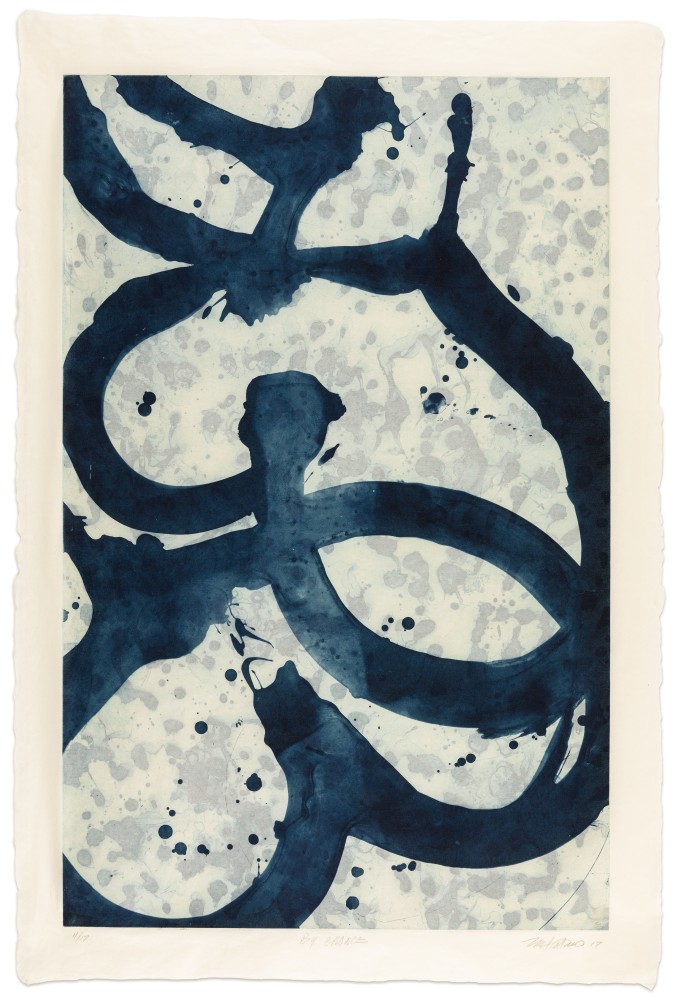 Marc Katano By Chance, 2017 acrylic on Nepalese paper, ed. 11/17 38 1/2 x 25 1/2 in. (sheet)