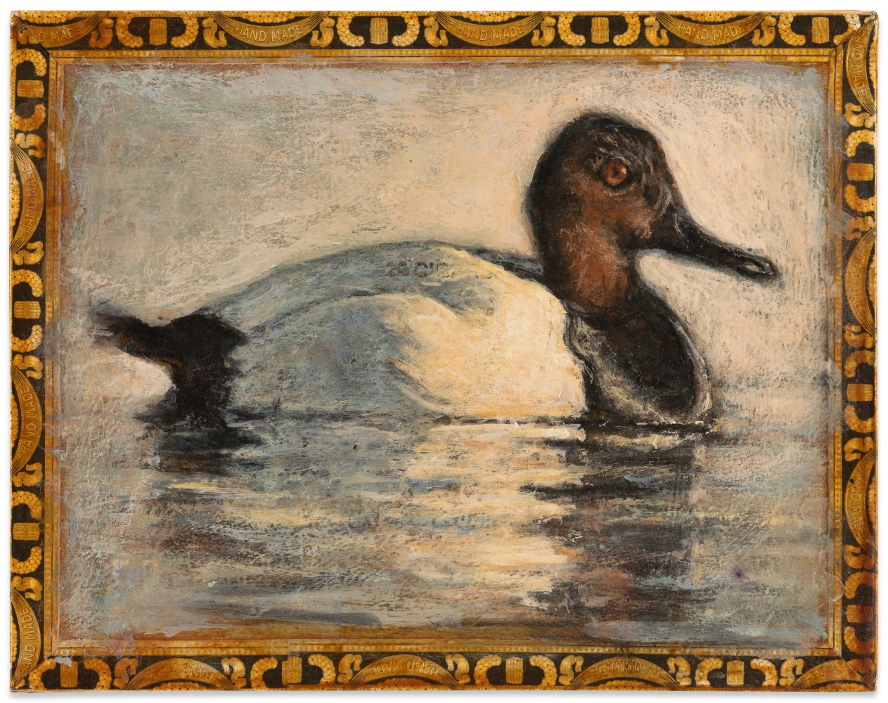 Ed Musante Canvasback / Double Chateau, 2015 mixed media on cigar box 7 1/4 x 9 3/8 x 2 1/8 in.