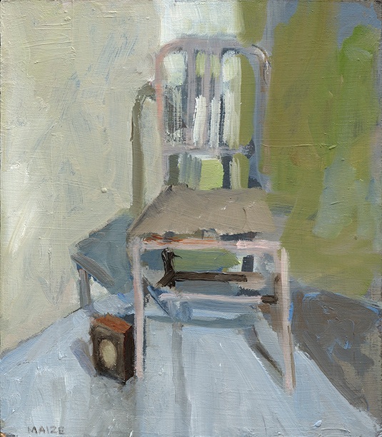 Catherine Maize Chair in Closet, 2013 oil on panel 8 x 7 in.