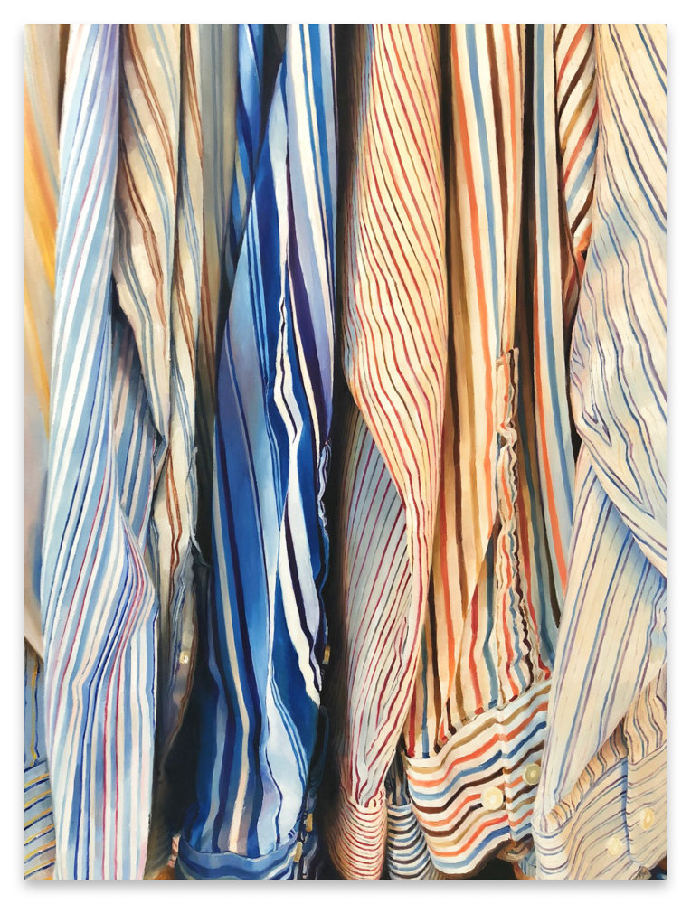 Ray Kleinlein Stripes, 2019 oil on canvas 56 x 42 1/8 in.