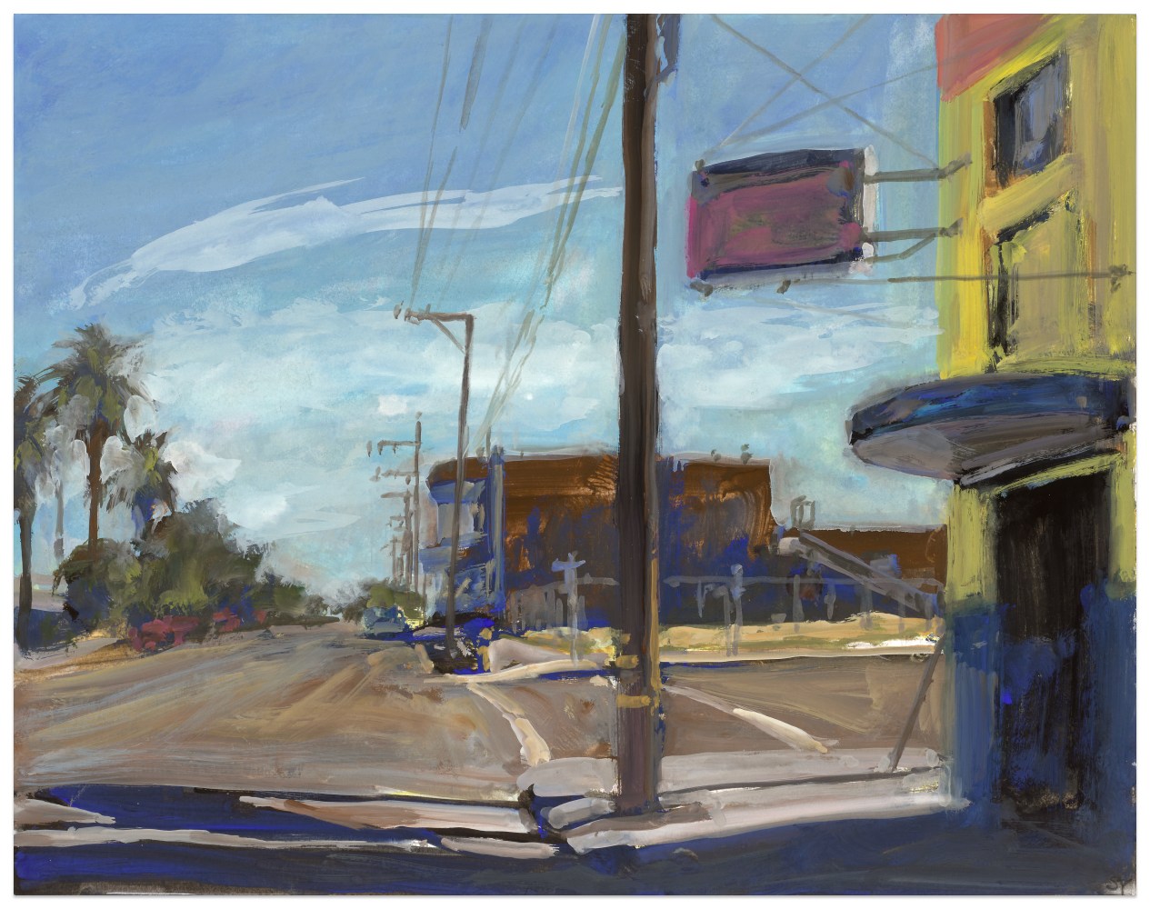 Suong Yangchareon Little Manila, Stockton, 2025 watercolor and gouache on paper 11 x 14 in.