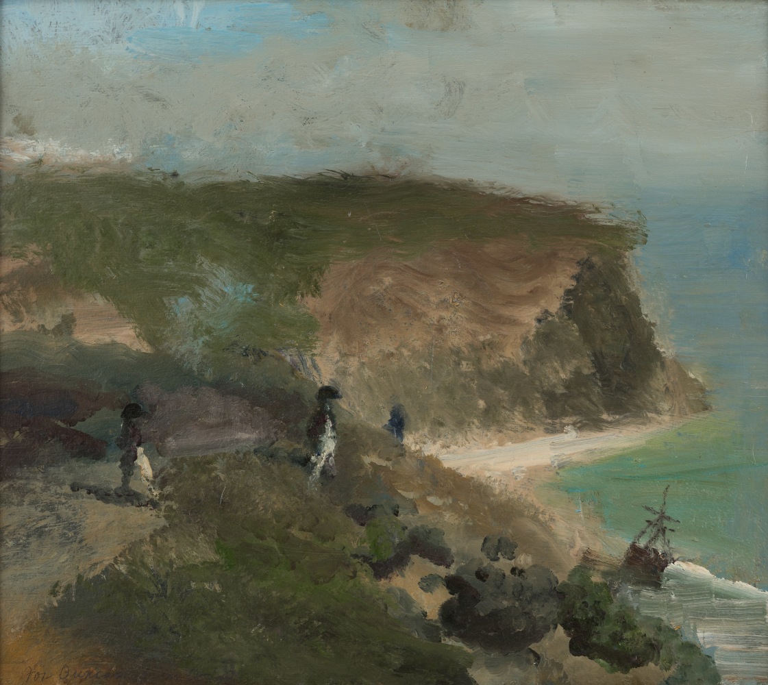 David Fertig The Wreck of the Lynx, n.d. oil on panel 16 x 18 in.