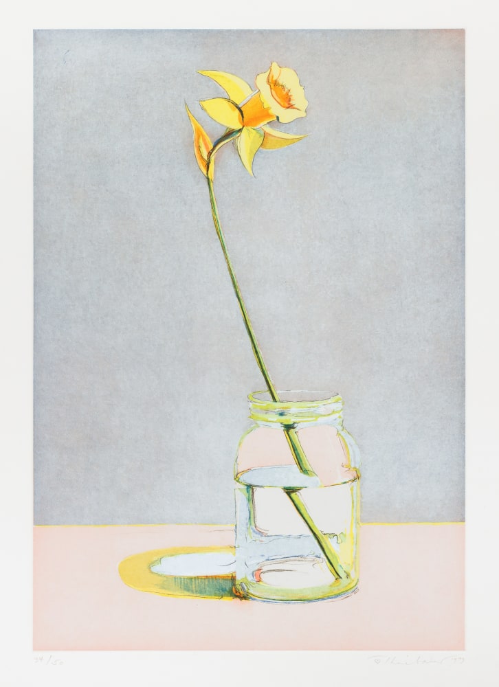 Wayne Thiebaud Daffodil, 1979 soft ground etching and aquatint, ed. 34/50 23 1/8 x 16 1/8 in. [image]; 29 3/4 x 22 3/4 in. [sheet]