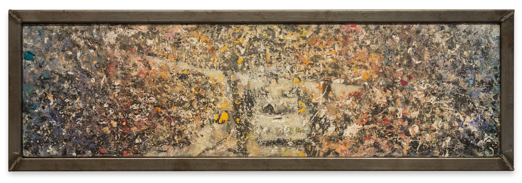 Tom Birkner Pope in Popemobile, 2016-21 oil on canvas 10 x 35 in.