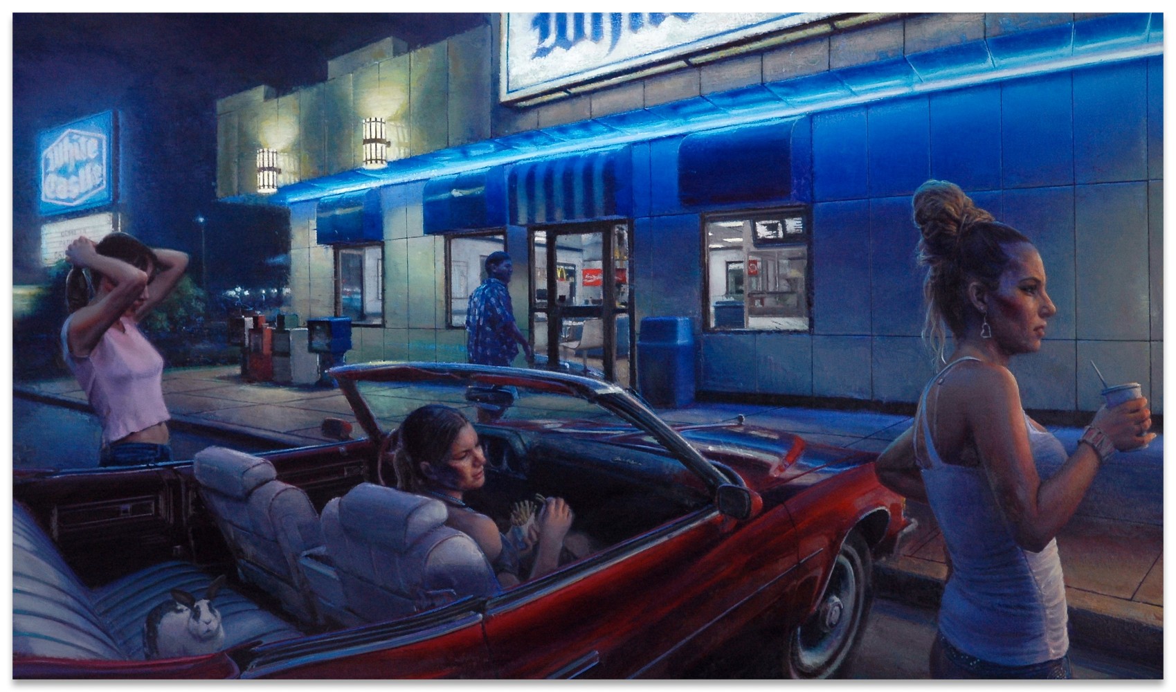Tom Birkner Seen at White Castle, 2012 oil on canvas  42 1/4 x 72 5/8 in.