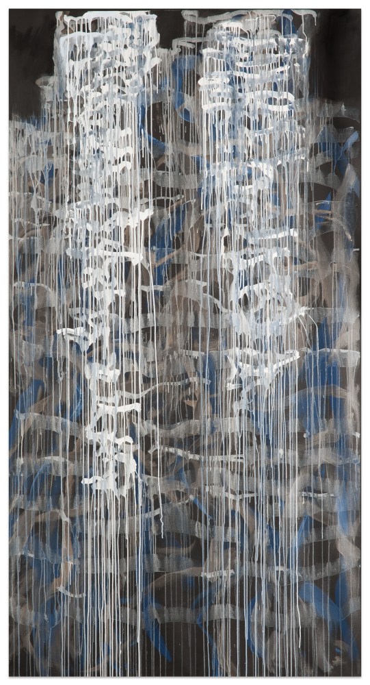 Donna Brookman Rift, 2014 acrylic on linen 104 x 56 in.