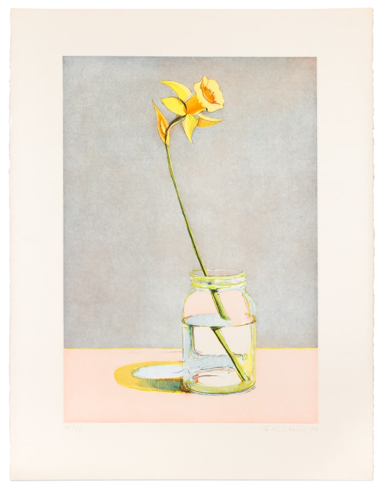 Wayne Thiebaud Daffodil, 1979 soft ground etching and aquatint, ed. 34/50 23 1/8 x 16 1/8 in. [image]; 29 3/4 x 22 3/4 in. [sheet]