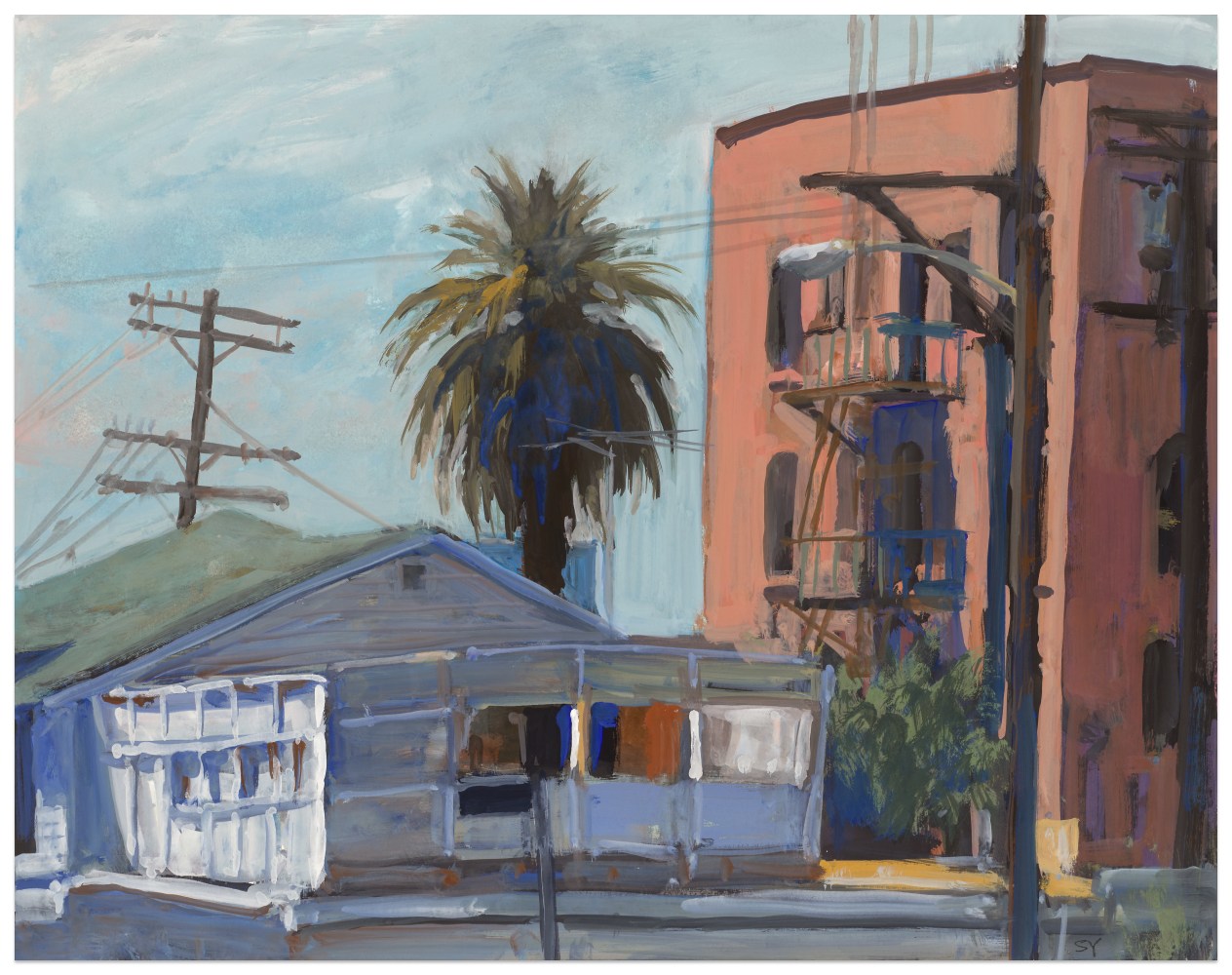 Suong Yangchareon Hollywood Apartments, 2025 watercolor and gouache on paper 11 x 14 in.