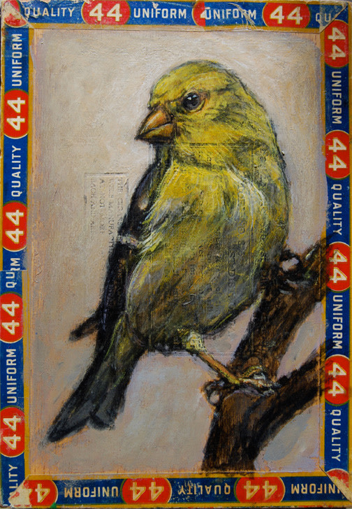 Ed Musante
Goldfinch / 44, 2011
mixed media on cigar box
8 5/8 x 6 1/16 x 2 in.