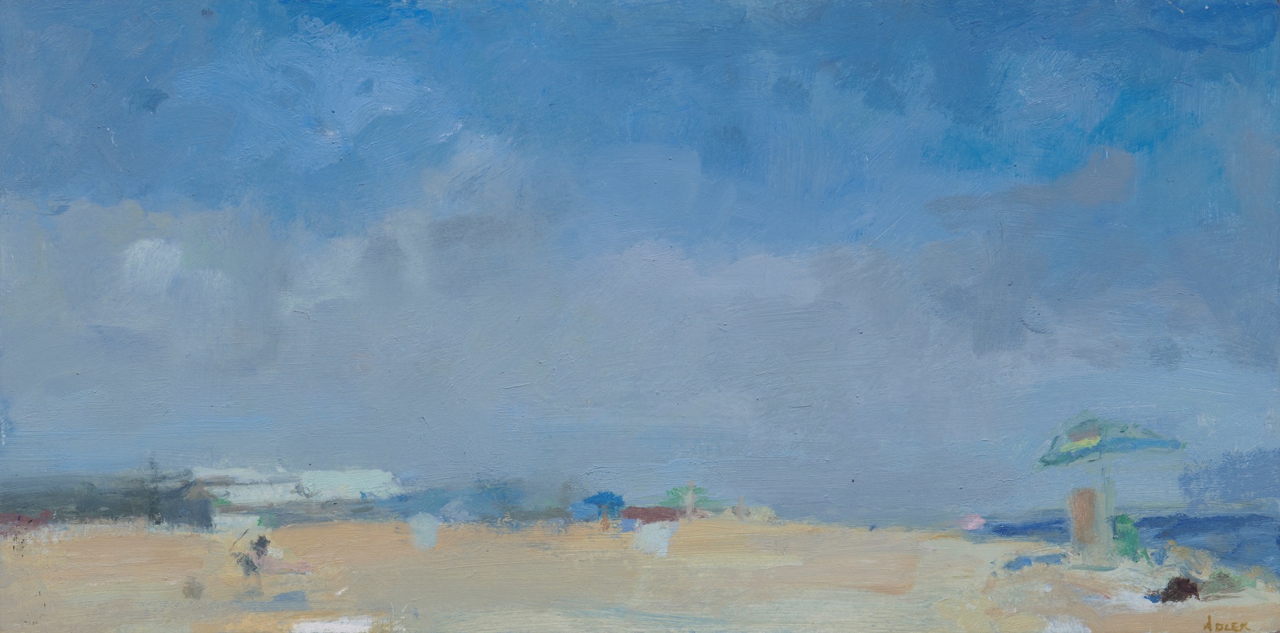 Laura Adler

&amp;quot;Beach with Light Breeze,&amp;quot; 2019

oil on panel

6 x 12 in.